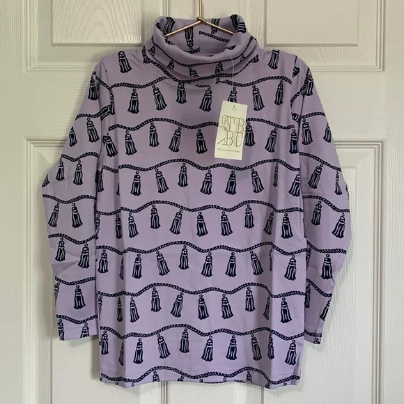 The Beaufort Bonnet Company Miss Todd Tassel Turtleneck Long Sleeve Shirt Girls - Picture 1 of 7